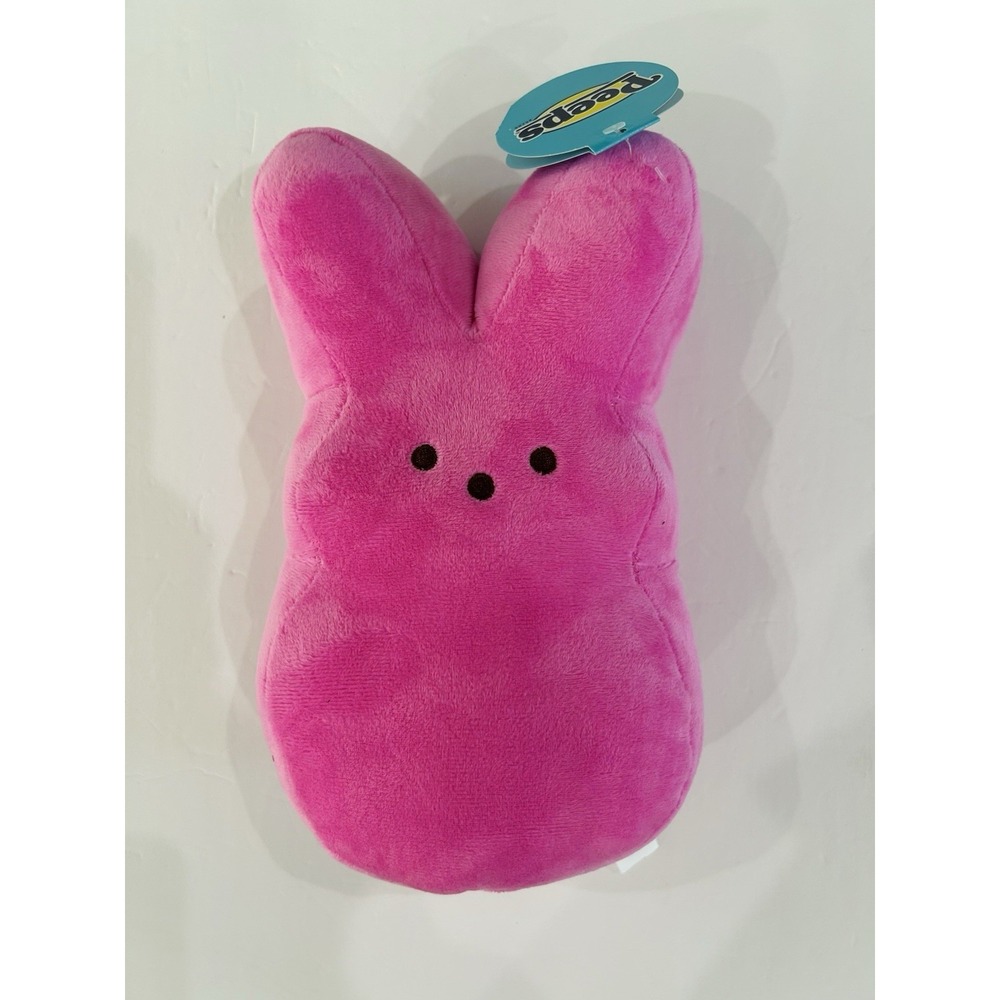 Peeps‎ Solid Pink Bunny Plush 12" Soft Pillow Squishy Easter Collectible NWT